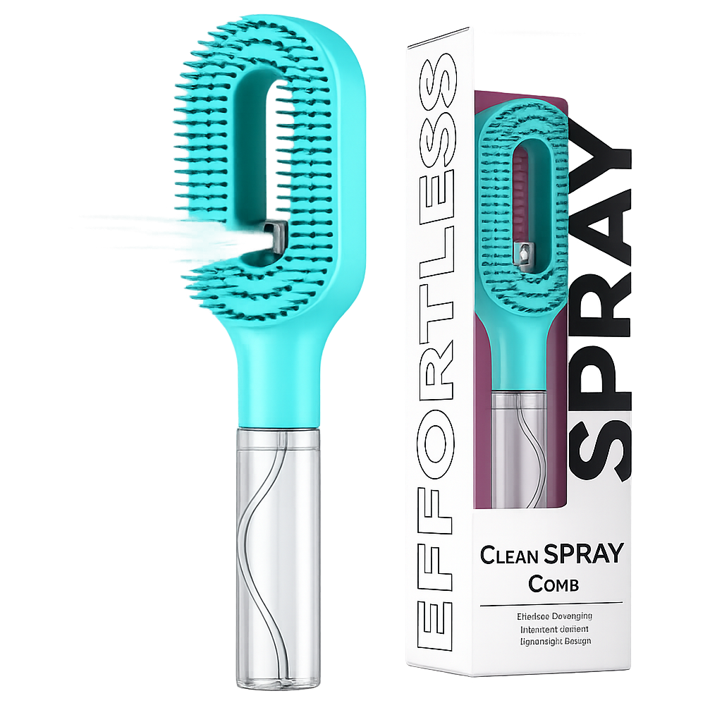 Cepillo Pulverizador de Agua 2 en 1 para el Cabello