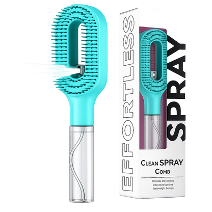 Cepillo Pulverizador de Agua 2 en 1 para el Cabello