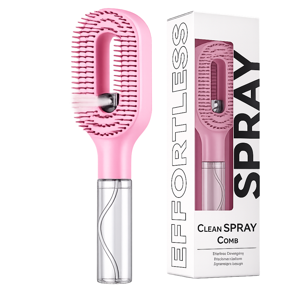 Cepillo Pulverizador de Agua 2 en 1 para el Cabello