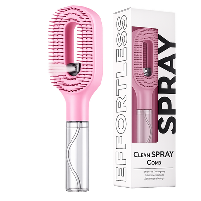 Cepillo Pulverizador de Agua 2 en 1 para el Cabello